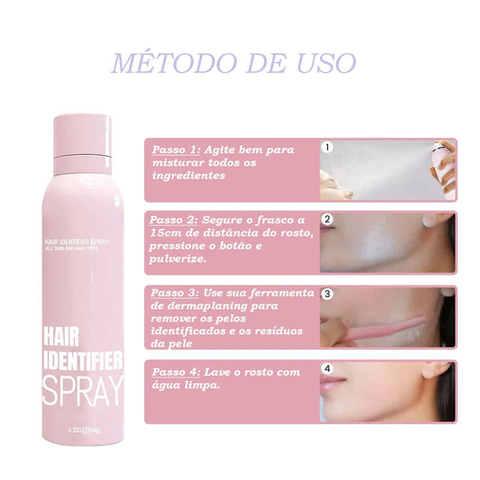 Hair Identifier Spray for Dermaplaning